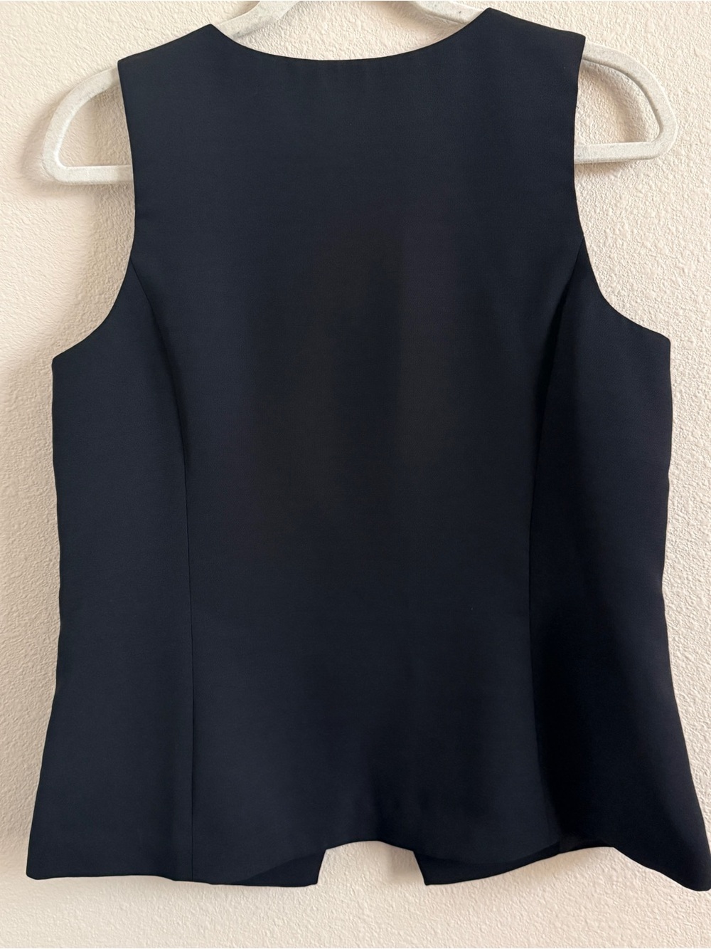 LOFT Black Button-Front Vest - Picture 3 of 3
